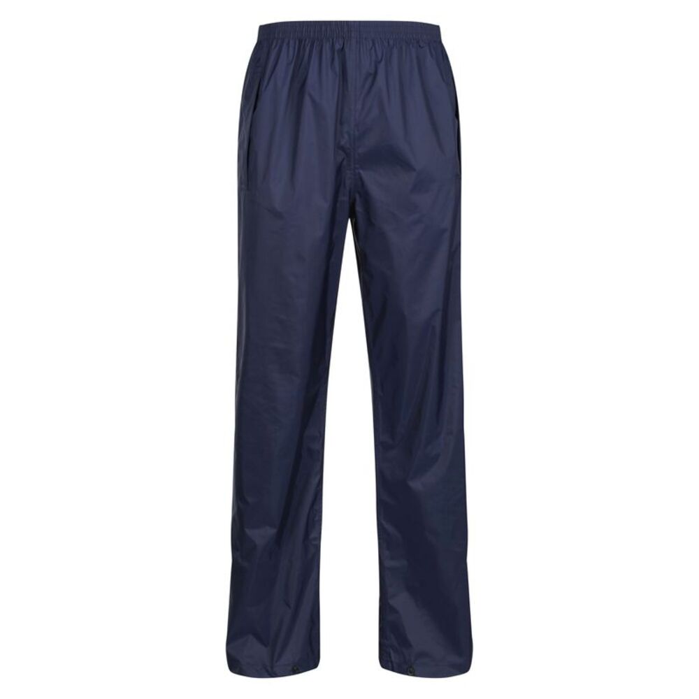 Regatta Pro Mens Packaway Waterproof Breathable Overtrousers / Navy